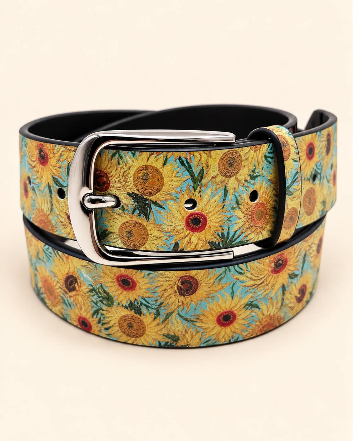 Sunflowers art belt