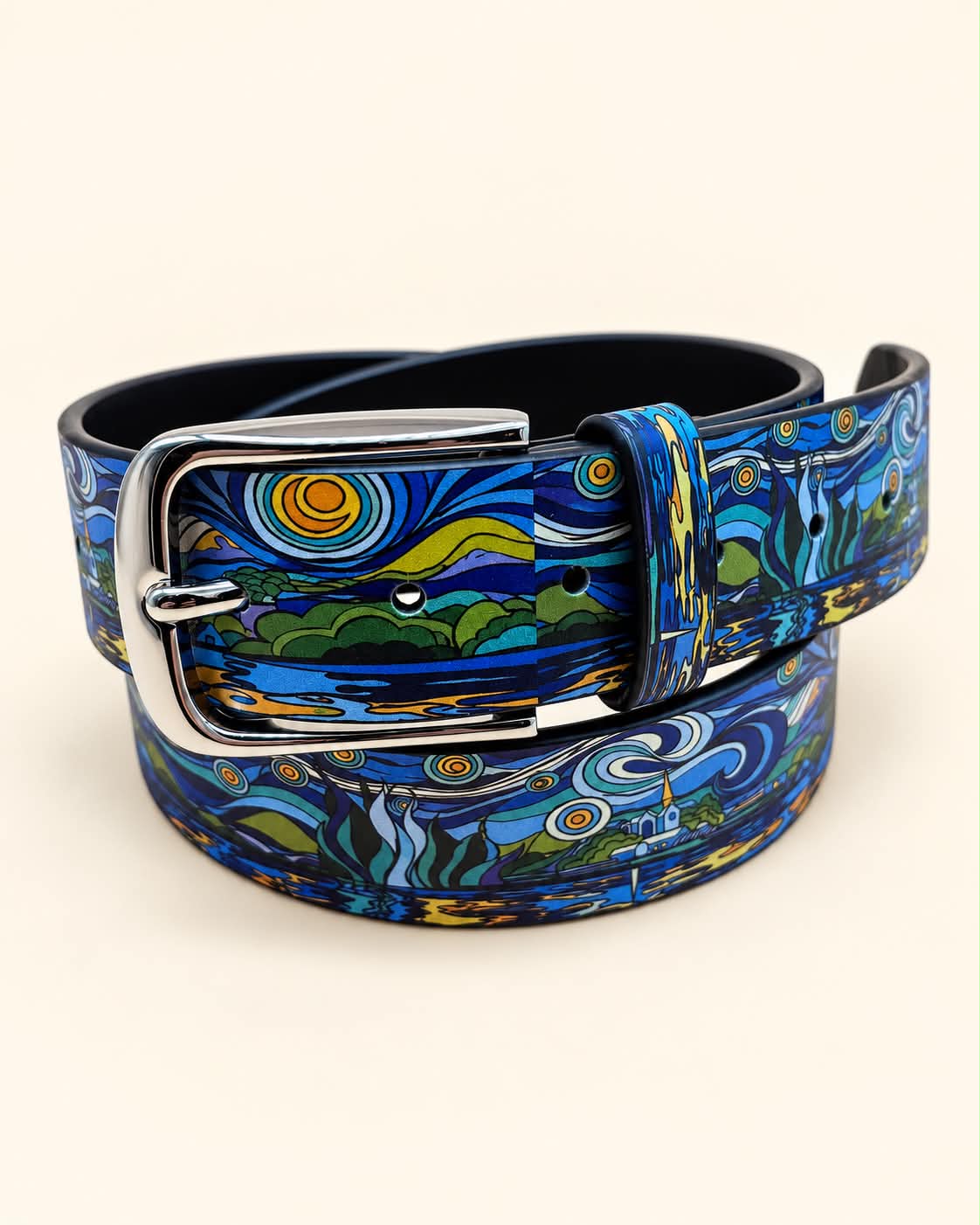 Starry Night art belt